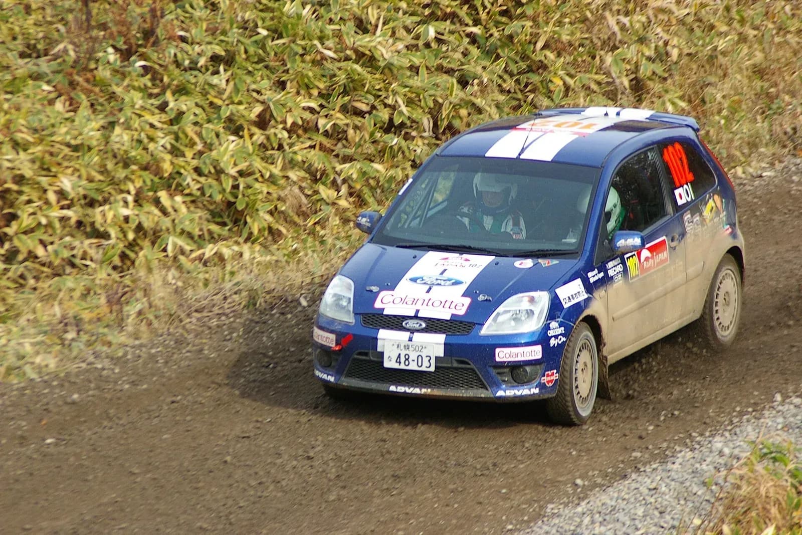 rally car racing - Ford Fiesta Rally car