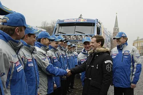 kamaz truck rally - Dmitry Medvedev 28 January 2009-3